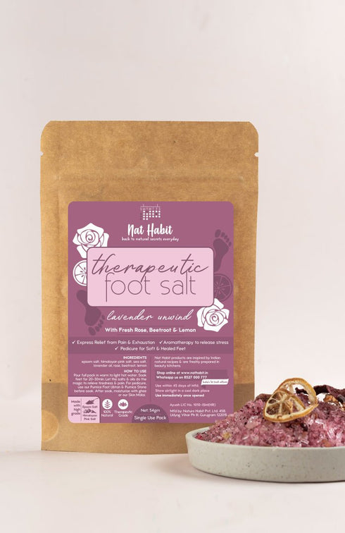 Nat Habit Lavender Unwind Foot Salt-Single 54g